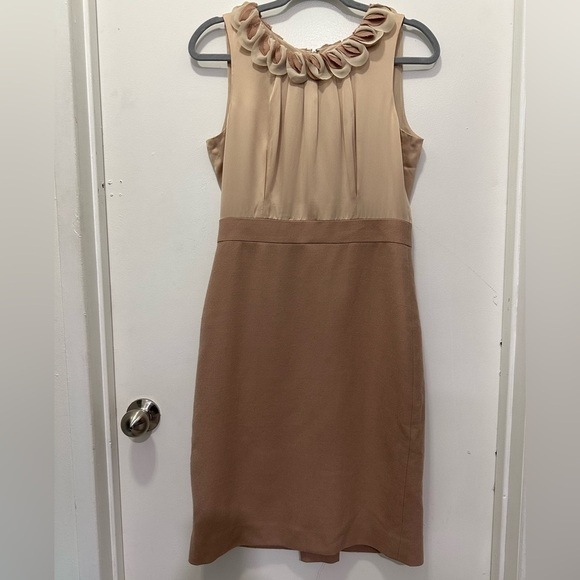 J. Crew Dresses & Skirts - J. Crew Collection Cream Sheath Dress Silk/Wool Blend Sz 6